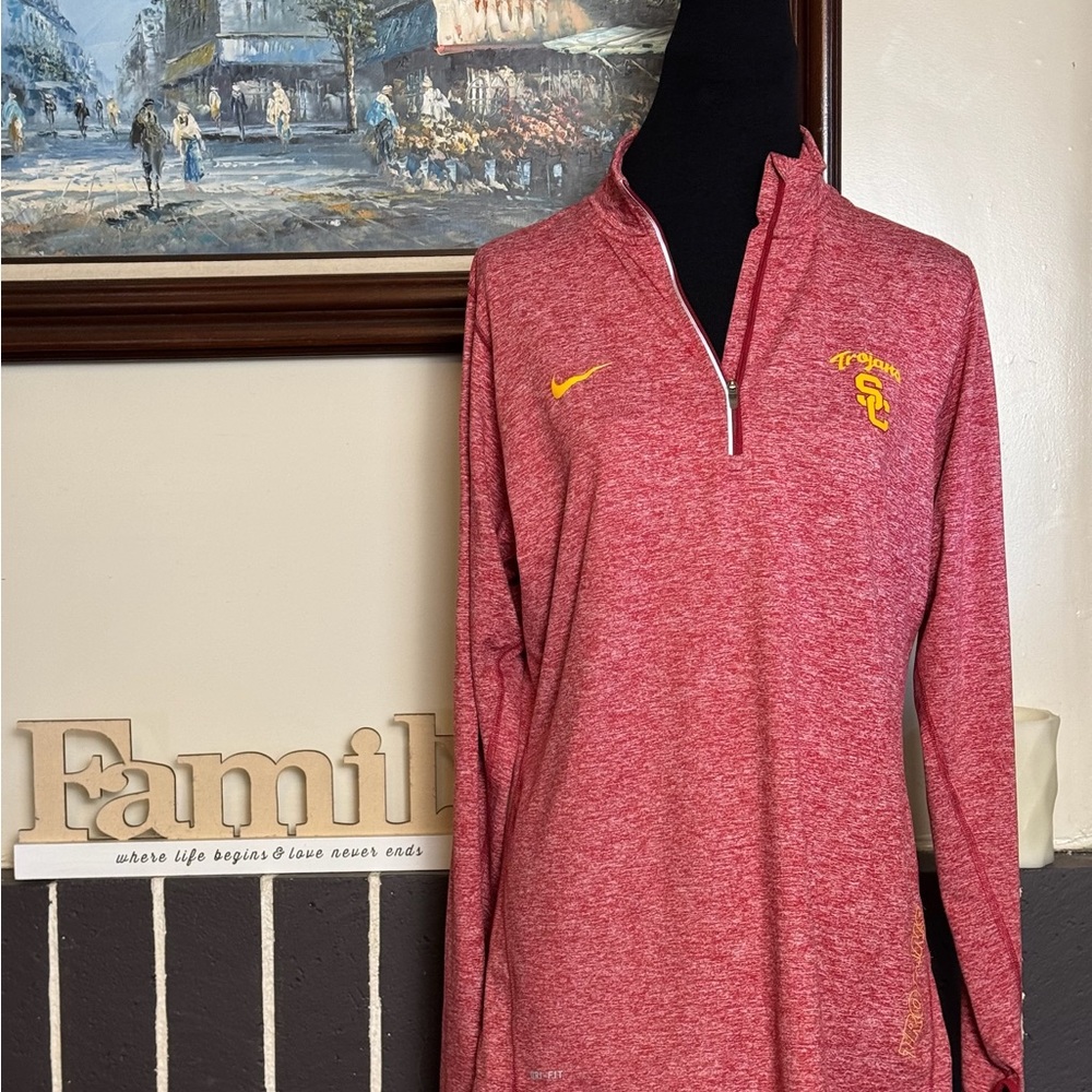 Nike USC Dri-Fit Quarter-Zip Pullover NWOT